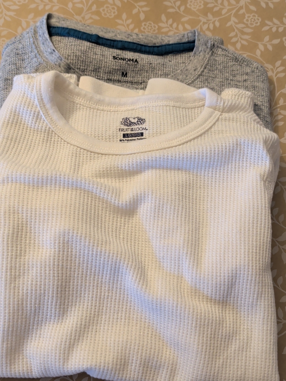 Thermal Tops  Long-Sleeve Waffle Knit  Long Sleeve Thermal Tops